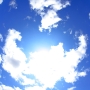 アンボセリ国立公園の青空と太陽