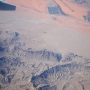 ドバイ→ナイロビ間の機内からのアラビア半島の砂漠1